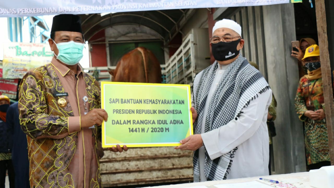 Ada Sapi dari Presiden di Masjid Noor Banjarmasin