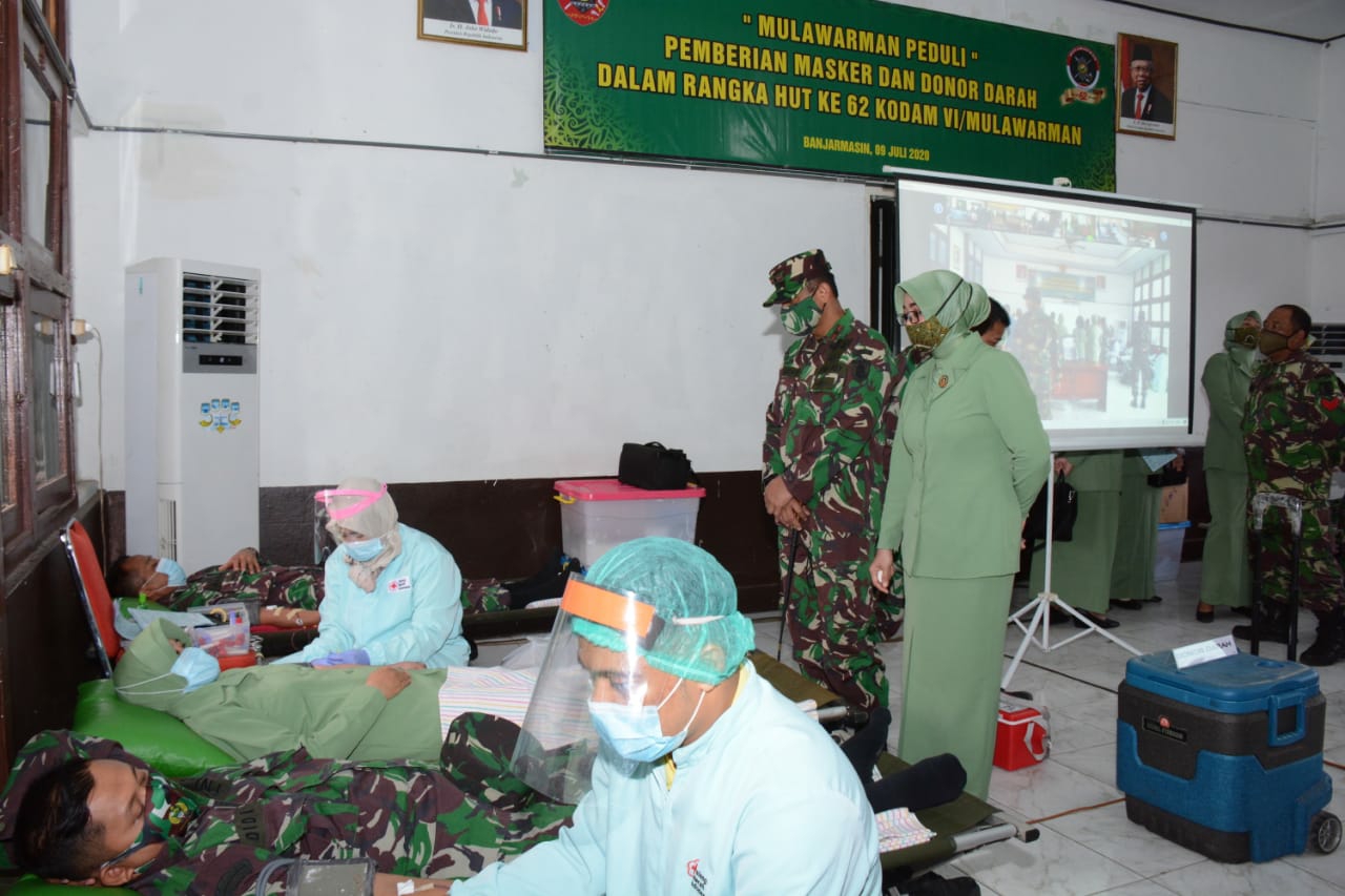 HUT Ke-62, Kodam VI Gelar Donor Darah di Tiga Provinsi  