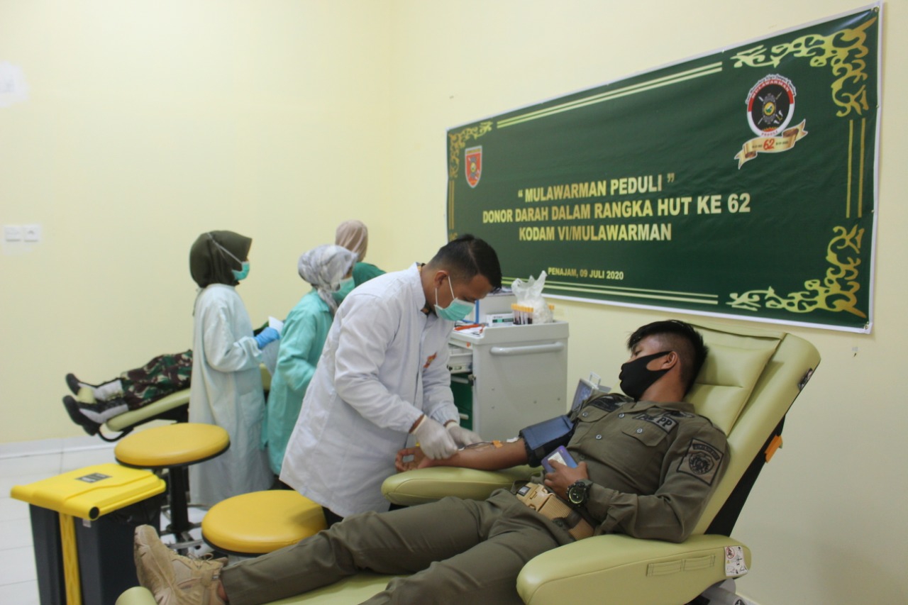 HUT Ke-62 Kodam IV, Kodim PPU Gelar Donor Darah