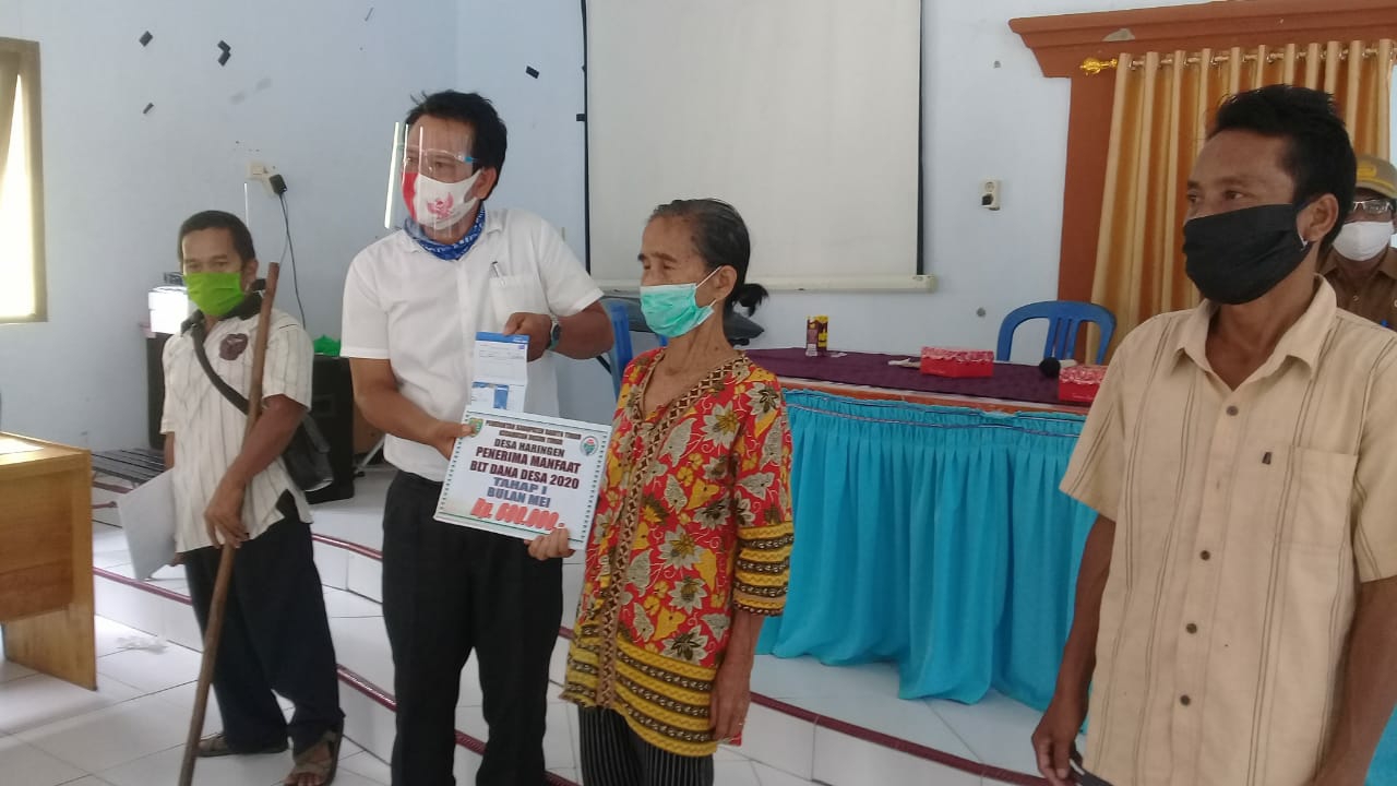 BLTDD Tahap Pertama Desa Haringen Dibagikan