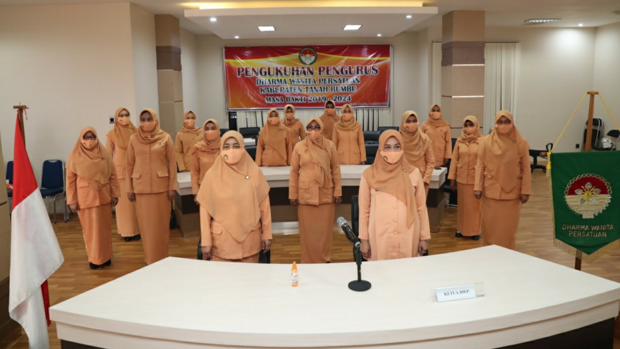 Dharma Wanita Se-Indonesia Dikukuhkan Lewat Daring 