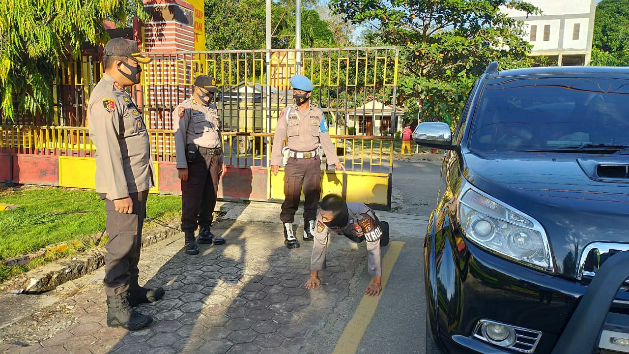 Polres Bartim Terapkan Kedisiplinan Protokol Kesehatan