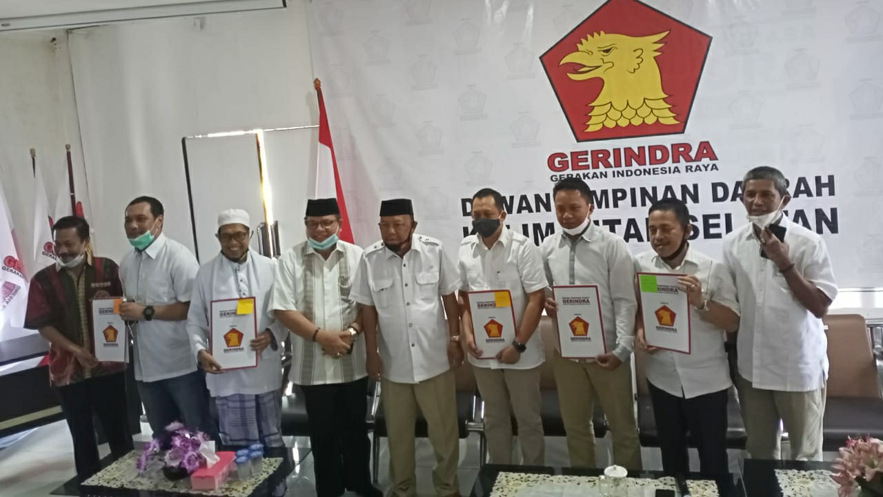 Gerindra Tetapkan Lima Pasangan Calon Kepala Daerah
