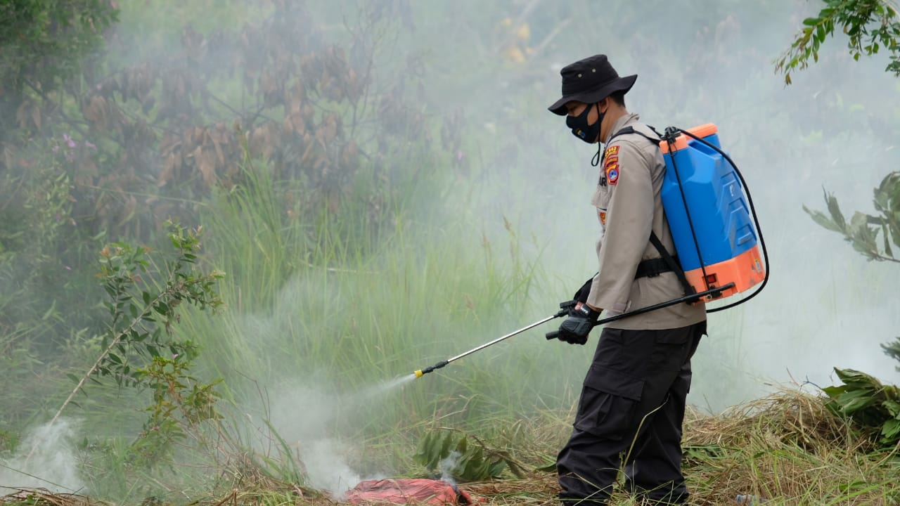 Pemadaman Karhutla dengan Aplikasi BEKANTAN 
