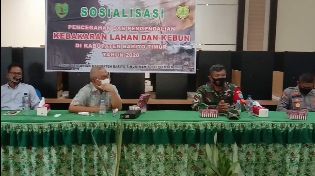 Pemkab Bartim Sosialisasikan Pencegahan Karhutla kepada Petani