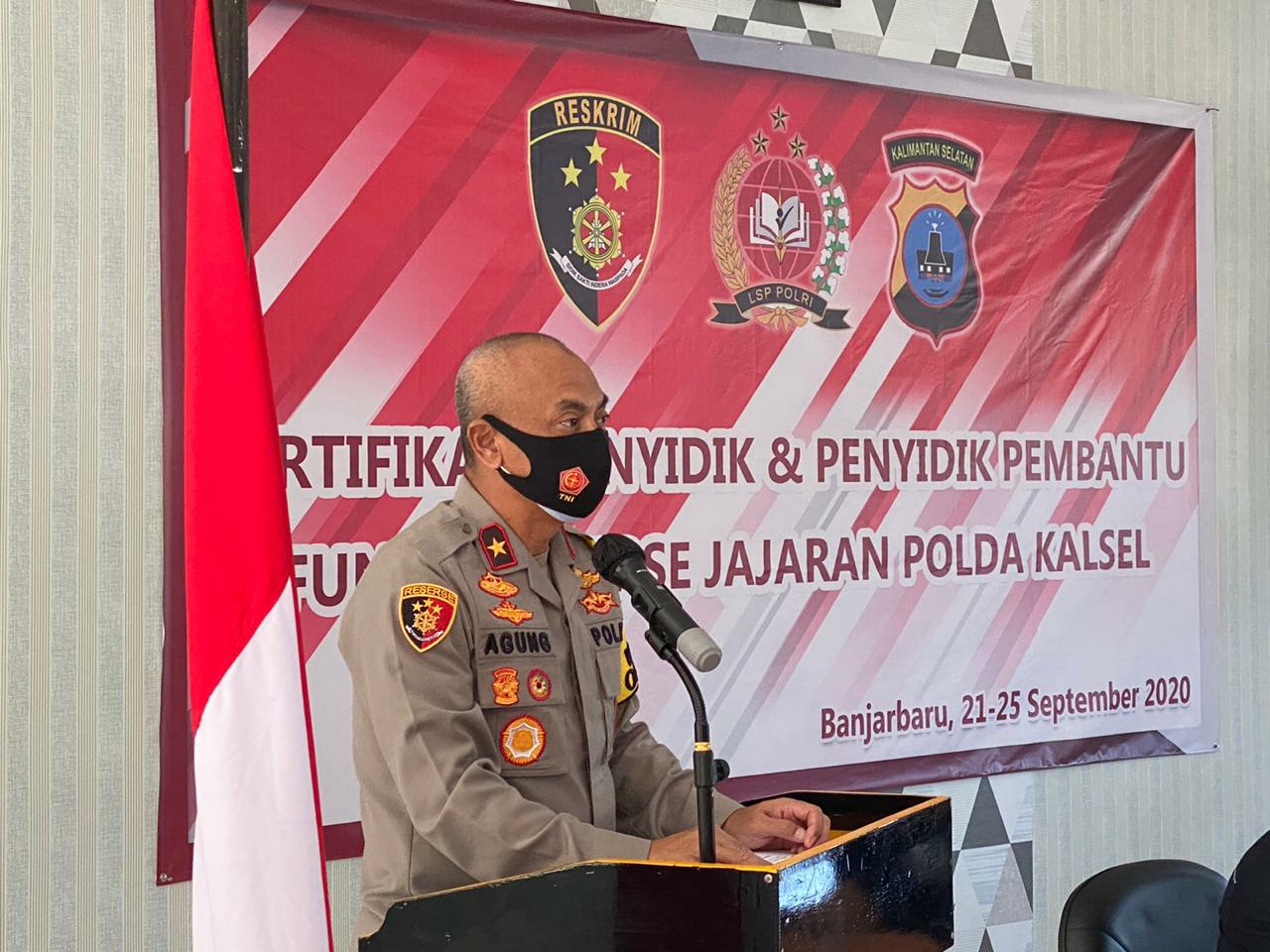 Wakapolda Kalsel Buka Kegiatan Sertifikasi Penyidik Polri Jajaran Polda Kalsel