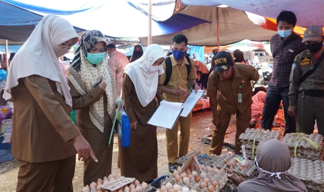 Disperdag Balangan Laksanakan Sidak Pasar
