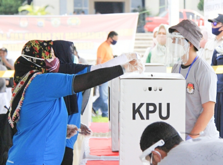 KPU Balangan Laksanakan Simulasi Pemungutan dan Penghitungan Surat Suara