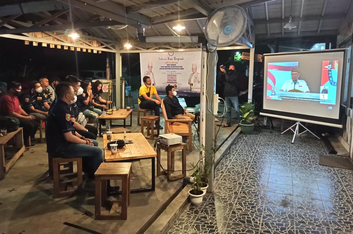 Nonton Bareng Debat Cagub Bersama Milenial, Owner Intuisi Kopi: Ini Bentuk Partisipasi Politik Kami sebagai Kaum milenial