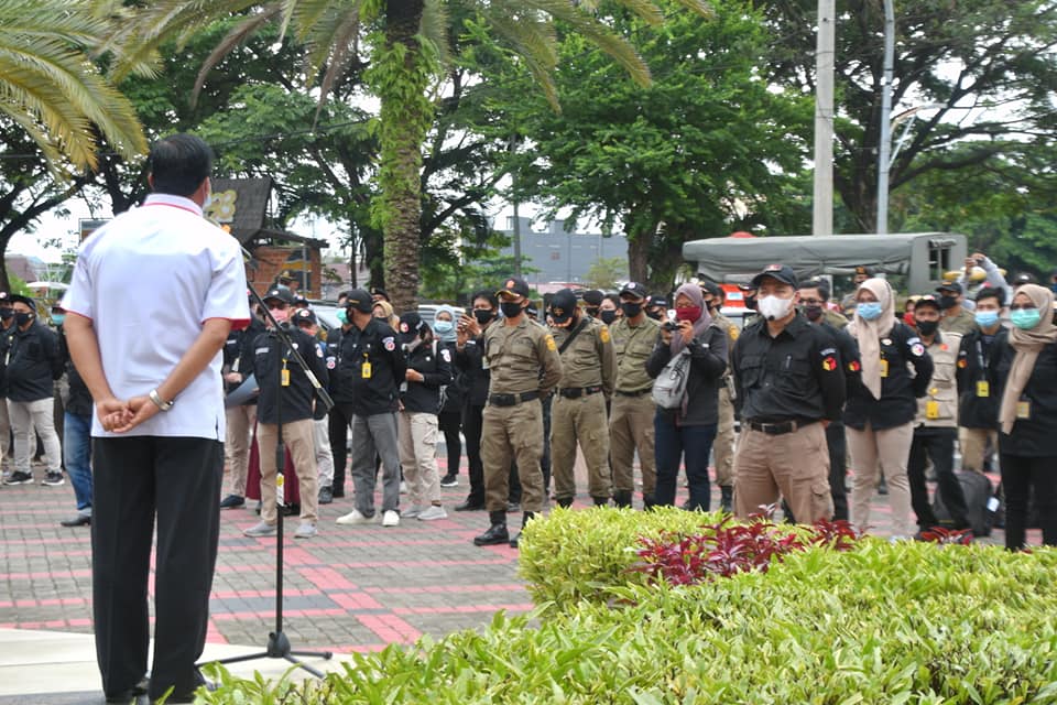 Kepala Bakesbangpol Pimpin Apel Satgas Penertiban APK Pilkada 2020