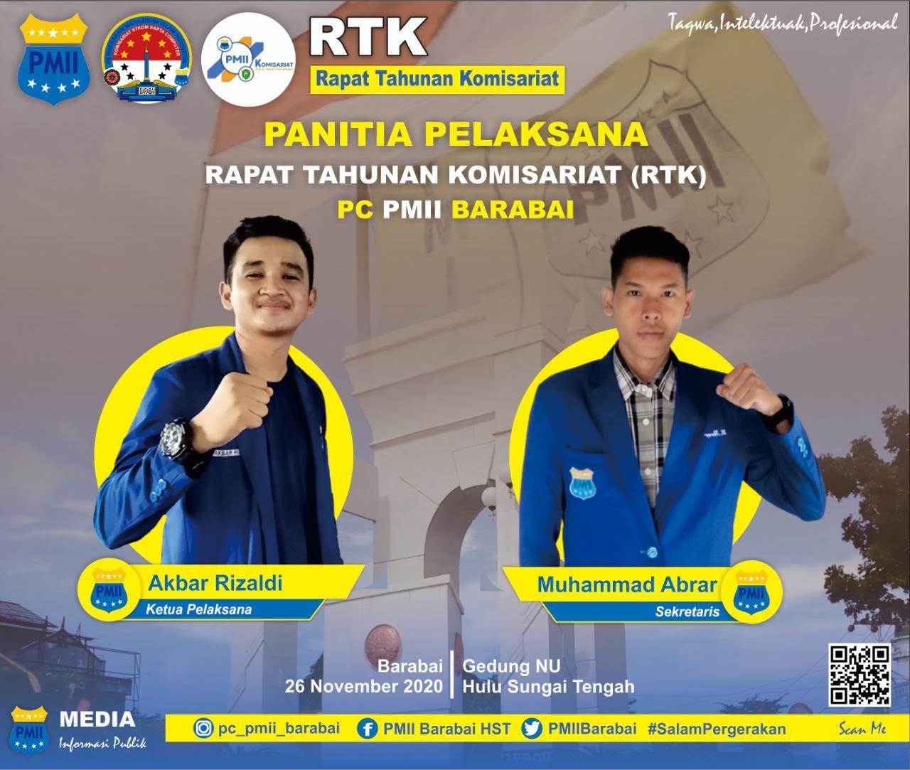 Sejumlah Kandidat Ikut Pemilihan Ketua Komisariat PMII STAI dan STKOM Barabai