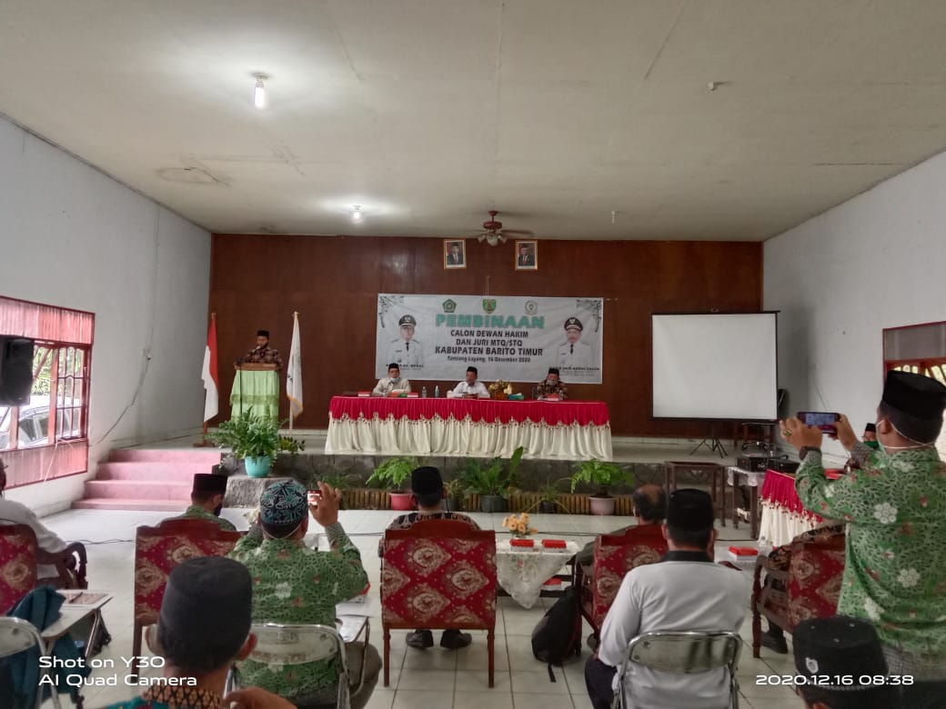 Kemenag Bartim Gelar Pembinaan Calon Dewan Hakim MTQ