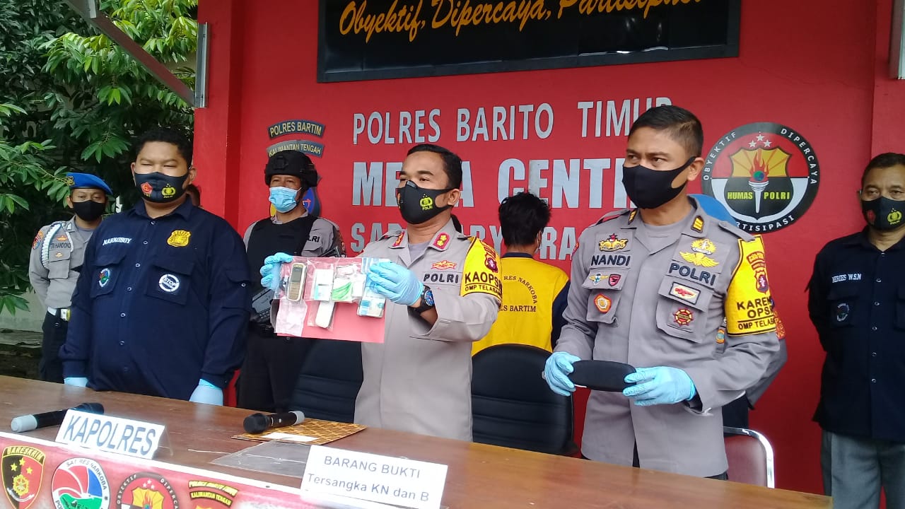 Polres Bartim Beberkan Dua Tersangka Narkotika