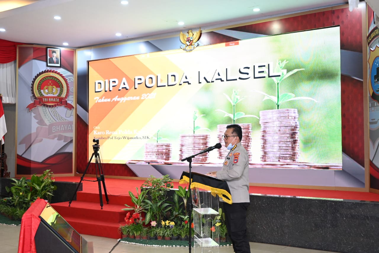 Menyongsong DIPA 2021, Kapolda Kalsel Sampaikan Paparan Era Revolusi Industri 4.0