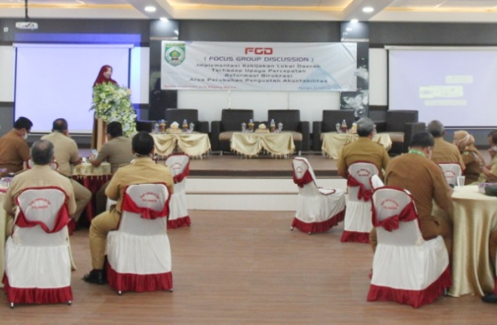 Di FGD, H Abdul Hadi Sampaikan Pemkab Bakal Lakukan Pengurangan SKPD