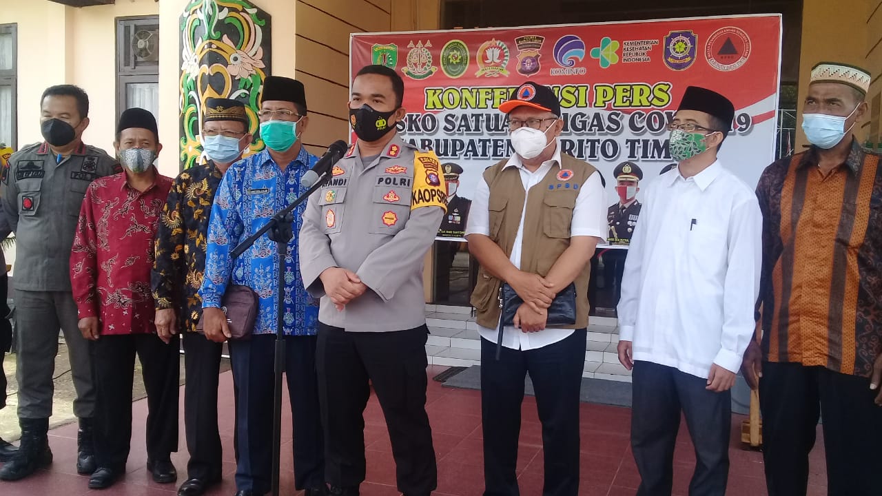 Polres Bartim Bersama Tokoh Agama Tegakkan Prokes Ramadhan