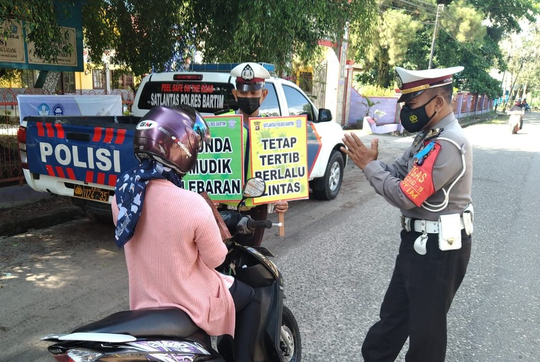 Satlantas Polres Bartim Minta Warga Jangan Mudik Lebaran