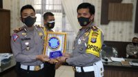 Satlantas Polres Bartim Juara Sosialisasi Prokes