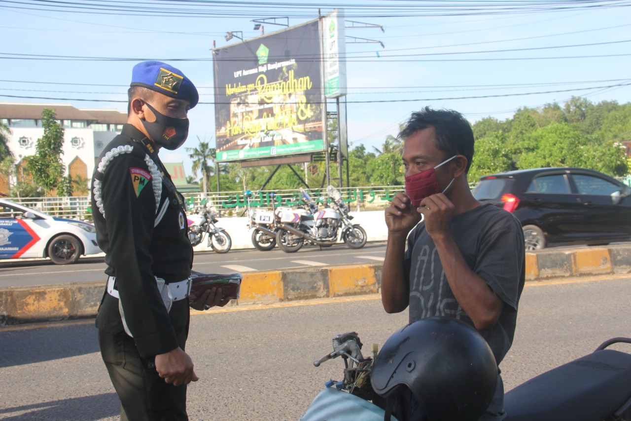 Denpom VI/2 Banjarmasin Gelar Operasi Penegakan Ketertiban
