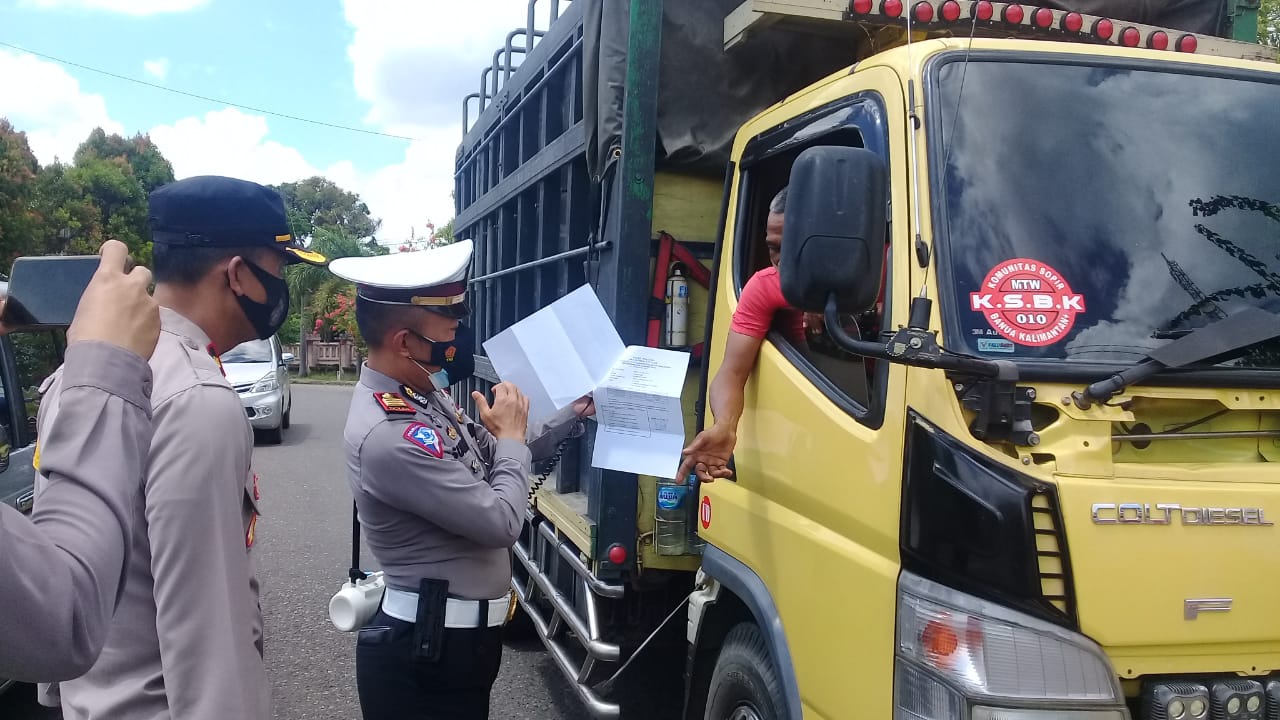 Pemeriksaan di Pos Perbatasan Kalteng-Kalsel Diperketat
