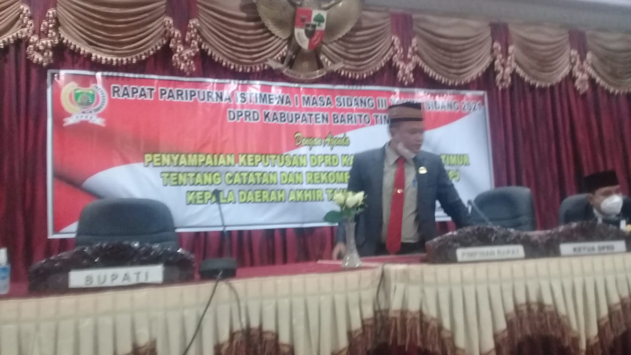LKPJ Bupati Bartim Mendapat 69 Catatan 
