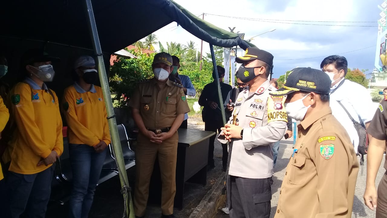 Bupati Bartim Cek Pos Pengamanan Perbatasan