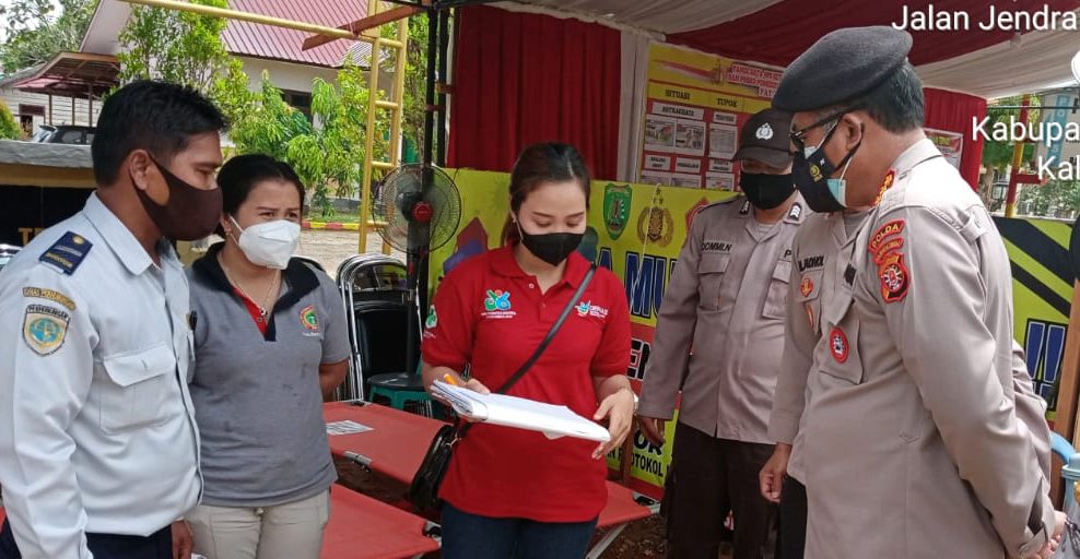Polda Kalteng Tinjau Pos Penyekatan Perbatasan di Bartim
