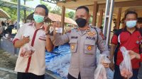 Polres Bartim Potong 6 Ekor Sapi dan 6 Ekor Kambing
