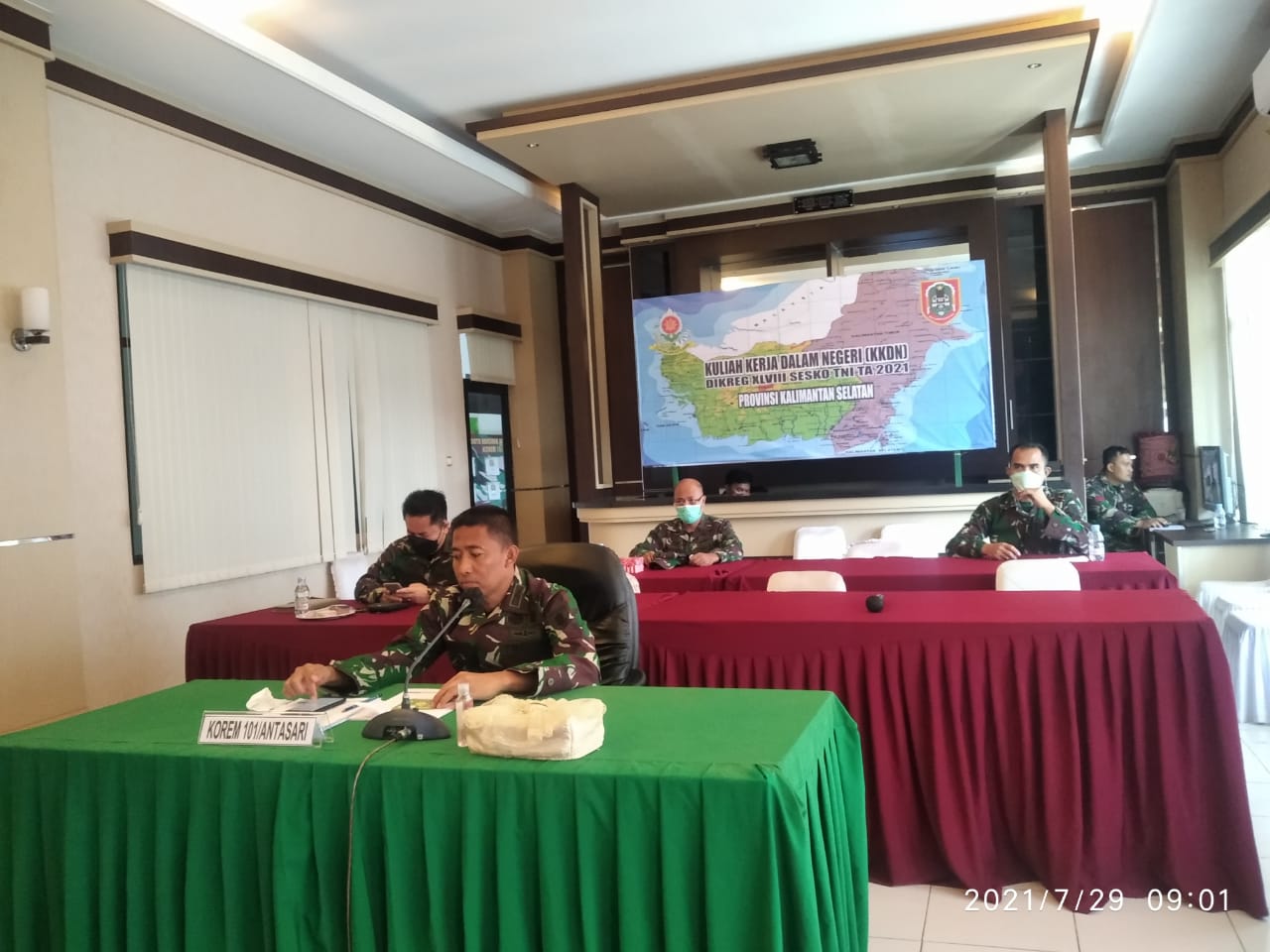 Pembekalan KKDN TNI TA 2021, Danrem: Sarana Prasarana Berperan Penting dalam Mendukung Aktivitas Ekososbud