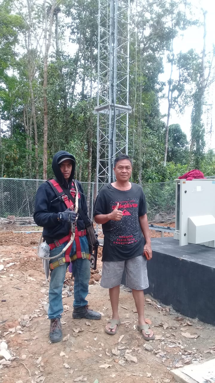 Pemerintah Desa Biwan: Terima Kasih, Tower Indosat Sudah Berdiri