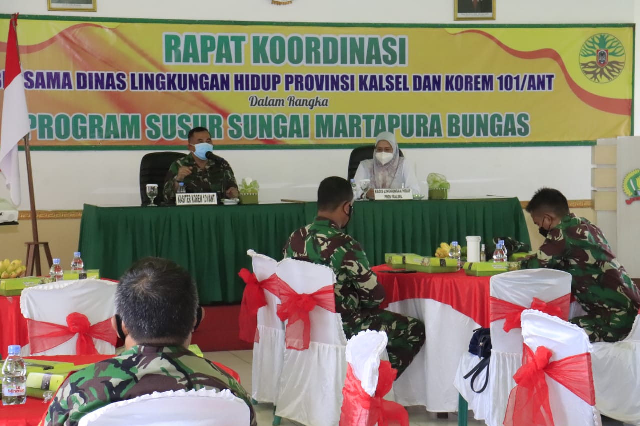 Korem 101/Antasari  Dukung Program Susur Sungai Martapura Bungas