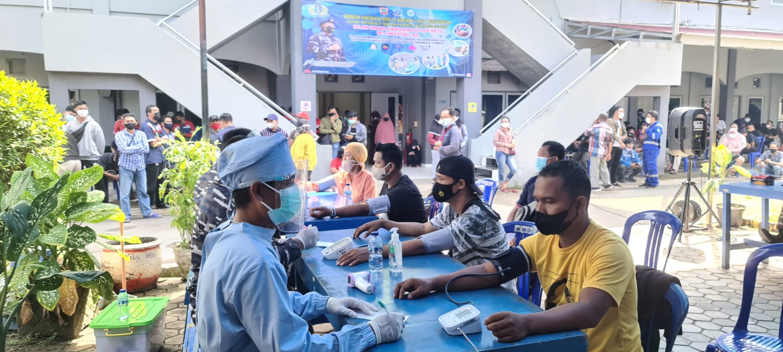 Peringati Hari Jadi, Lanal Banjarmasin Kembali Gelar Serbuan Vaksinasi