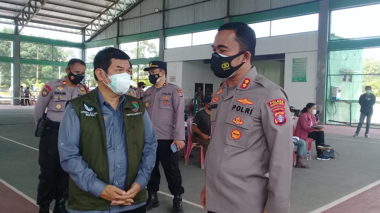 Afandi Eka Putra dan Bupati Ampera Pantau Pelayanan Vaksinasi