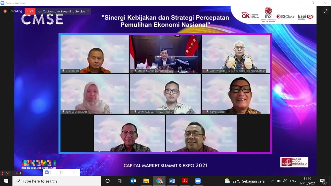 Pemulihan Ekonomi Skala Nasional, SRO Gelar Capital Market Summit & Expo (CMSE) 2021