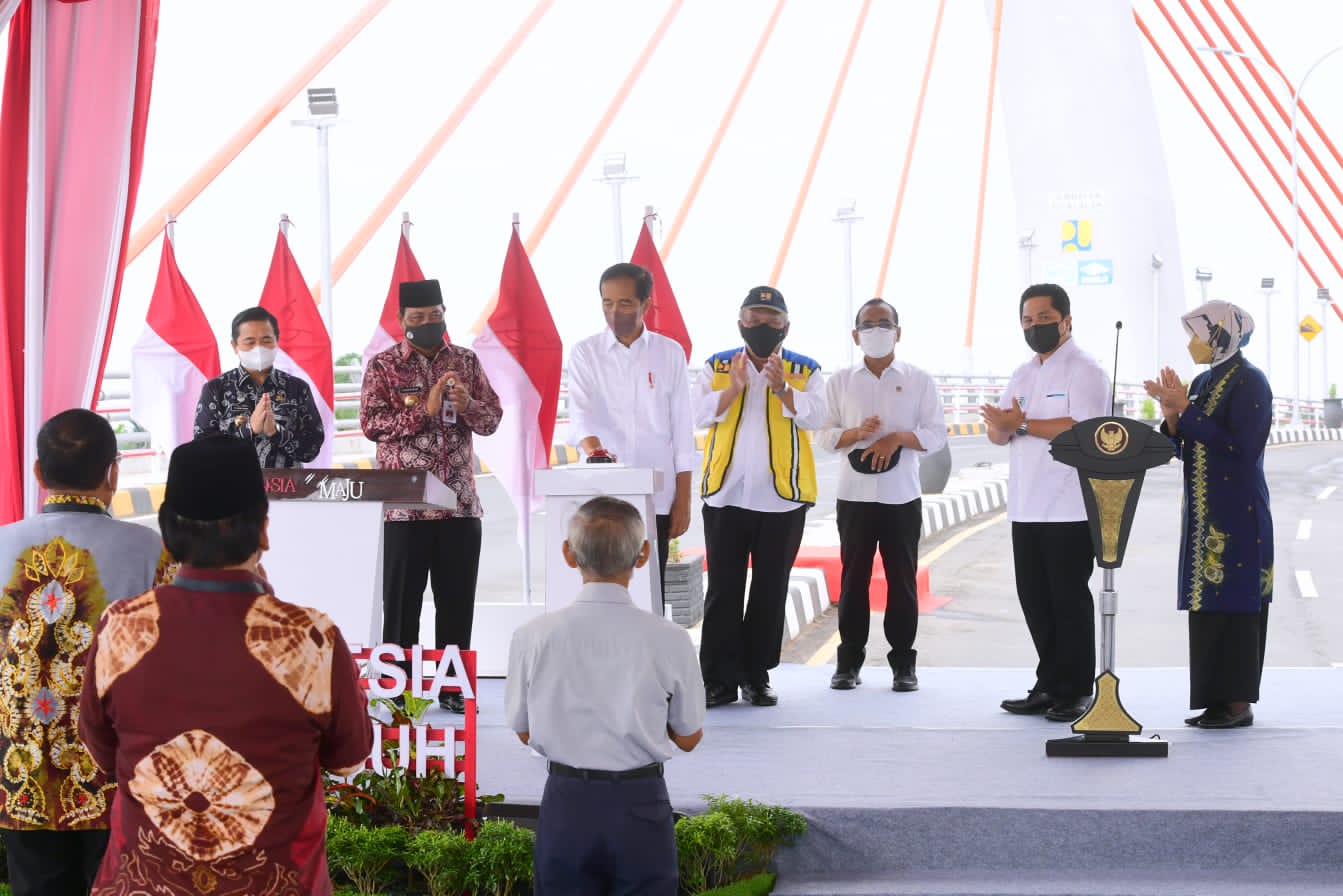 Presiden Jokowi: Jembatan Sei Alalak Tahan Gempa