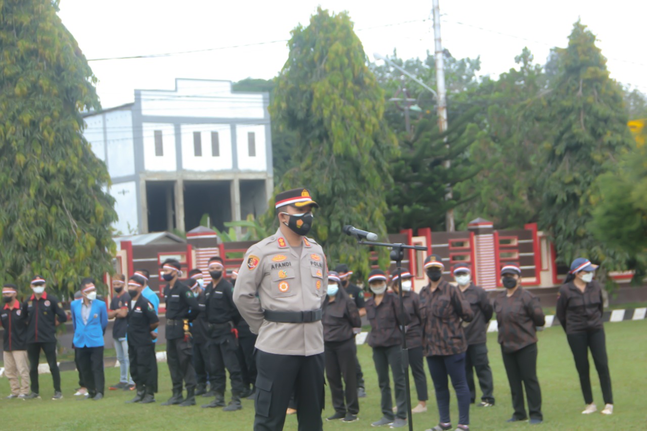 Polres Bartim Bersama Ormas Tumbuhkan Jiwa Cinta Tanah Air