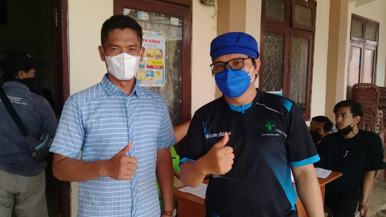 Vaksinasi di Kantor Camat Dusteng dan Gedung Batara Linggar Ditarget 2.000 Dosis