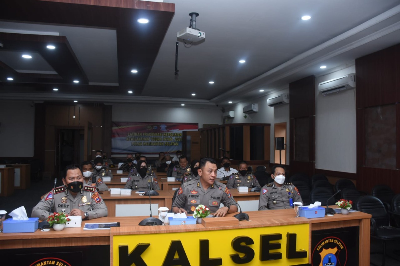 Polda Kalsel Gelar Latihan Pra Ops Zebra Intan 2021