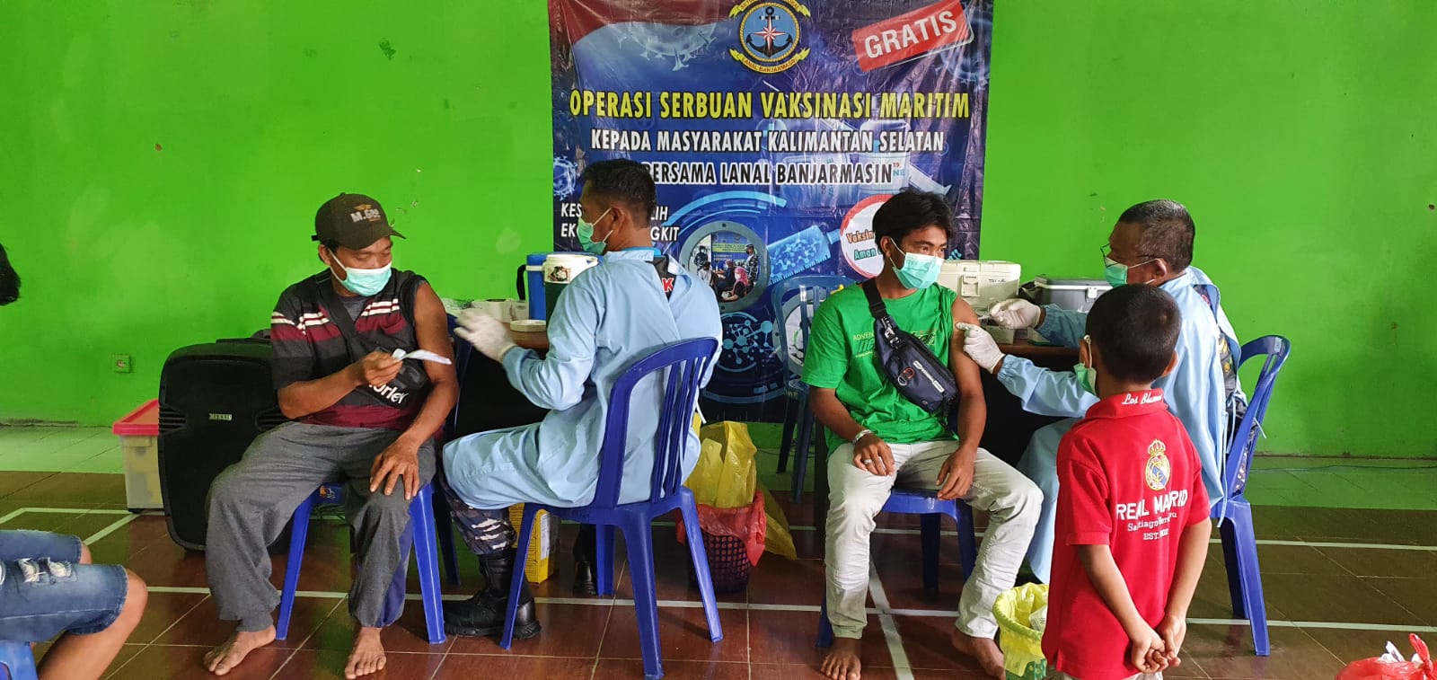 92005fbf-f9bc-4769-a157-77a7bc836913 Kejar Herd Immunity, Lanal Banjarmasin Terus Gencarkan Serbuan Vaksinasi