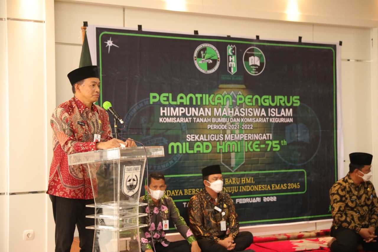 Sekda Tanbu Minta Program Kegiatan HMI Disinergikan dengan Program Pemerintah