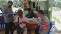 Polres Bartim Bersama PT KSL Laksanakan Vaksinasi Massal di Desa Lagan