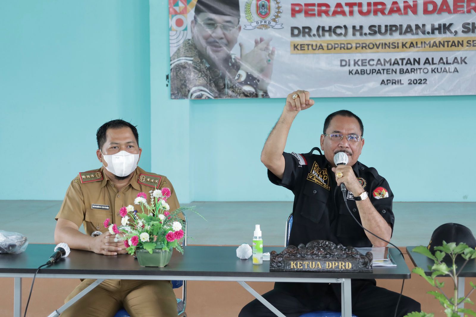 Warga Alalak Pelajari Perda Penyelenggaraan Penanggulangan Bencana Langsung dari Ketua DPRD Kalsel