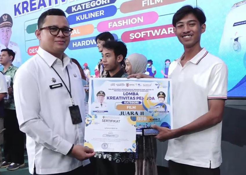 Lewat 'Jukung Karatas', Pemuda Balangan Raih Juara Dua Lomba Kreativitas Pemuda Kalsel