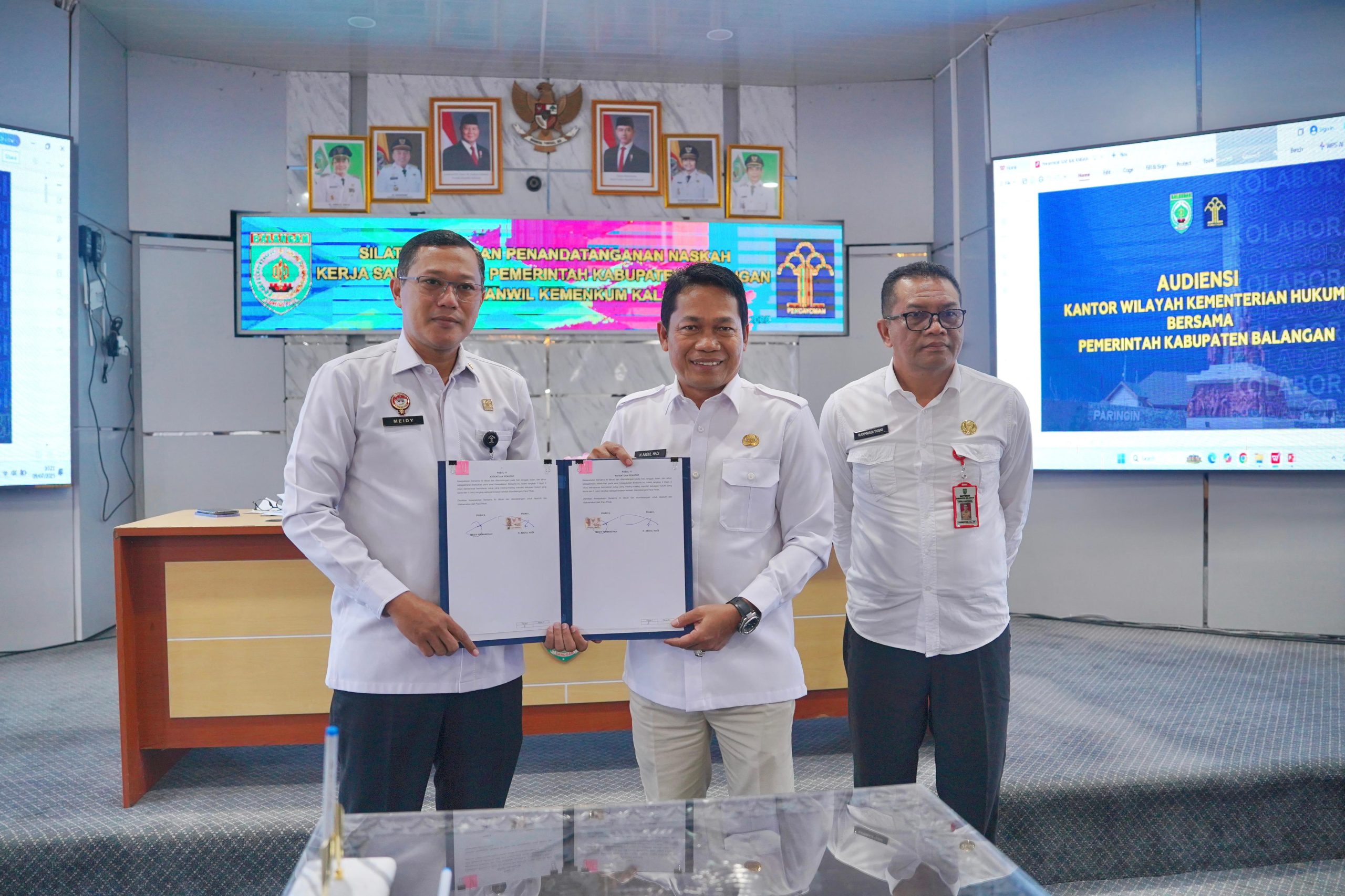 Pemkab Balangan -Kemenkum Kalsel Kolaborasi Perkuat Regulasi dan Perlindungan Inovasi